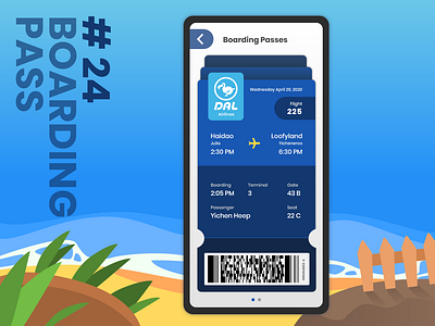 UI Challenge 24: Boarding Pass animal crossing boarding pass boardingpass dailyui dailyuichallenge design illustration ui