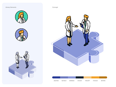 Med art design illustration vector