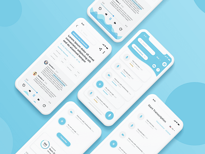 Transcription App app design ios app design mobile app mobile app design mockup transcription ui ux