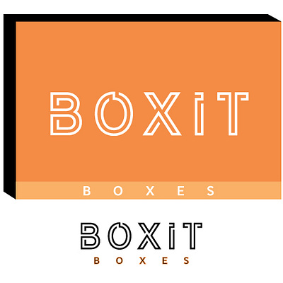 boxit logo design 2 adobe illustrator branding design icon modern typography ui web