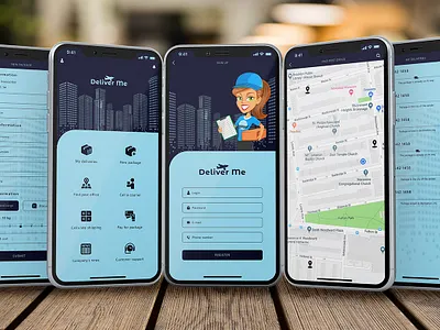 Deliver Me - mobile app delivery design figma mobile mobile app mobile ui mobile uiux photoshop ui web