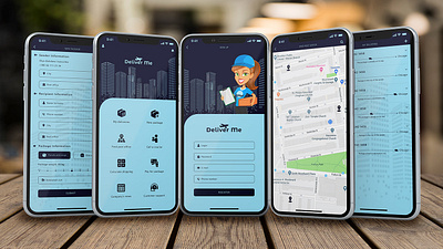 Deliver Me - mobile app delivery design figma mobile mobile app mobile ui mobile uiux photoshop ui web