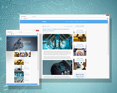 "Botors" - blog about bots blog blog design design figma photoshop ui uiux web web studio webdesign