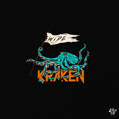 kraken declare artwork design digital artwork fashion illustration illustration illustration digital kraken kraken illustration streetwear