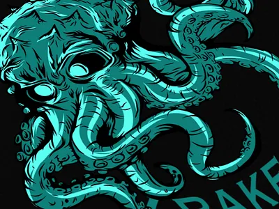 wild kraken, survive or die artwork comission digital artwork fashion illustration illustration illustration design illustration digital kraken kraken illustration streetwear