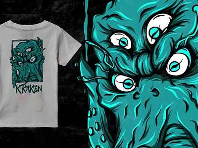Textile creative project apparel artwork clothing clothing design design art digital artwork fashion brand fashion illustration kraken streetwear tshirt zharthirteen