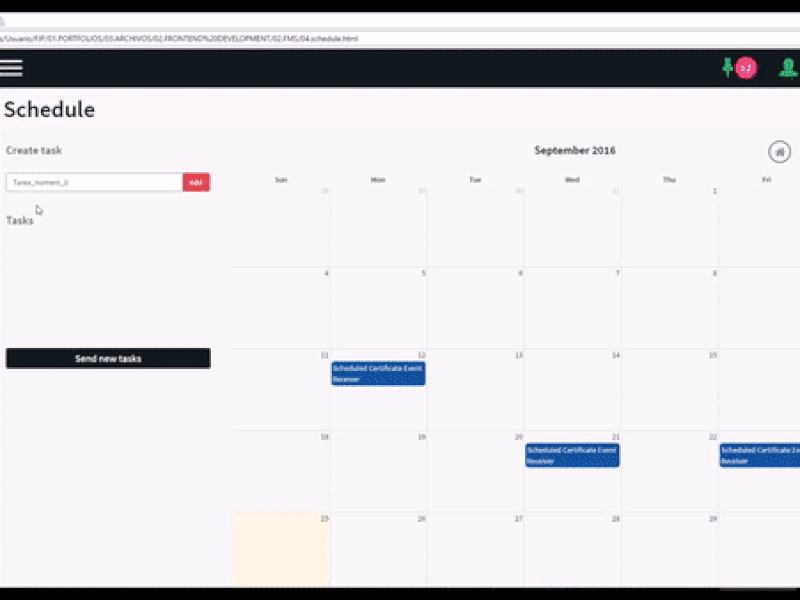 FMS - Schedule (Part 1) | Frontend Development / UIUX Design bootstrap cloud computing css3 enterprise resource planning erp filters frontend development html5 javascript sass schedule scheduler uiux design