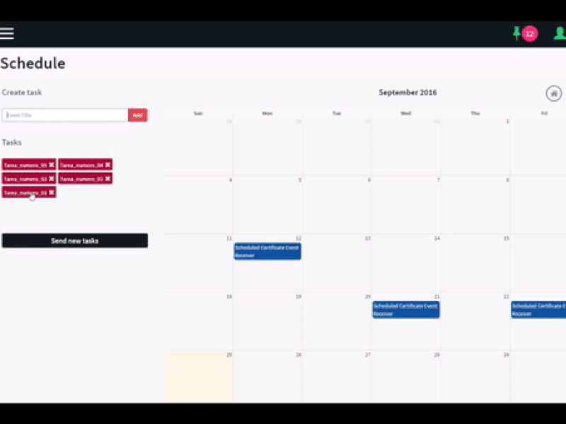 FMS - Schedule (Part 2) | Frontend Development / UIUX Design bootstrap cloud computing css3 enterprise resource planning erp frontend development html5 javascript sass schedule scheduler uiux design