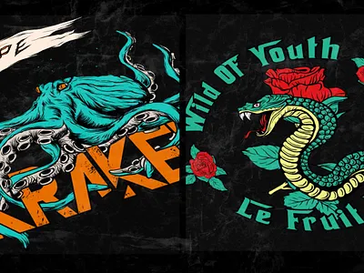 Wild youth artwork brand digital artwork fashion illustration illustraion illustration design illustration digital snake snake illustration streetwear tshirt design zharthirteen