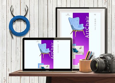 ArtChair - homepage design photoshop ui uiux web webdesign