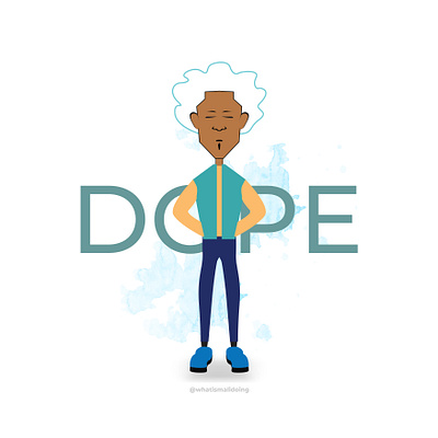 Stay Dope. adobe illustrator afro black creative design digital illustration digitalart dope drawing flatdesign illustrator jockey paper photoshop simple sketch sticker white hair whitespace