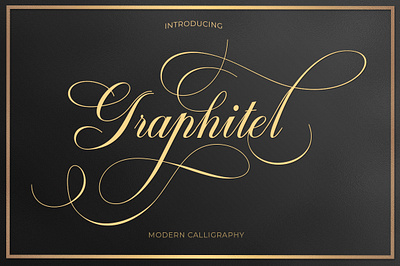 Graphitel Script calligraphy elegant ink love script font wedding