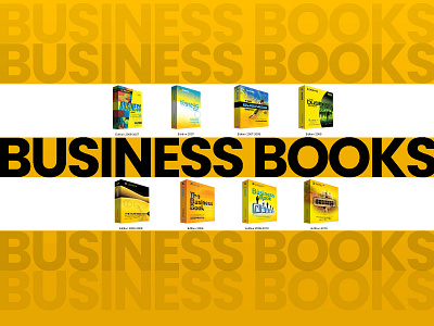 Business Books book cover print typography