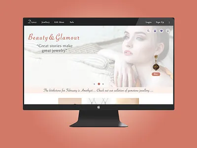 Daily UI #003 branding design desktop app ecommerce jewelry ui web