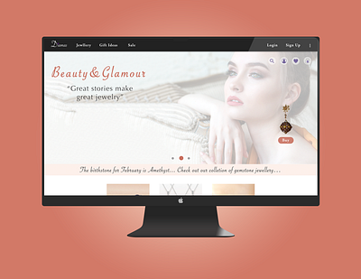 Daily UI #003 branding design desktop app ecommerce jewelry ui web