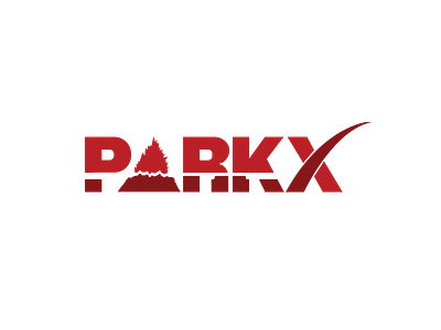 ParkX Hawai'i Volcanoes branding dynamic logo graphicdesign hiking logo logo design marketing national park service national parks parkx red spacex