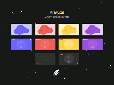 NASA x Talos Zoom Backgrounds branding dark mode dark theme dark theme ui dark ui design desktop desktop wallpaper illustration nasa night mode space spaceship video wall art wallpaper wallpapers zoom zoom background zoom backgrounds