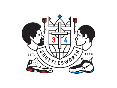 Shuttlesworth Family Crest 34 basketball crest denzel washington dribbbleweeklywarmup family crest graphic design he got game jesus jesus shuttlesworth nba ray allen shuttlesworth weeklywarmup