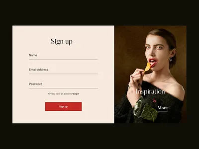 Daily UI 001 Sign up page concept creative design dailyui digital dribbble inspiration minimal typography user interface