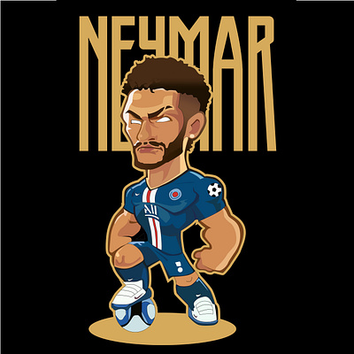 Neymar branding design illustration tshirt art tshirtdesign vector art