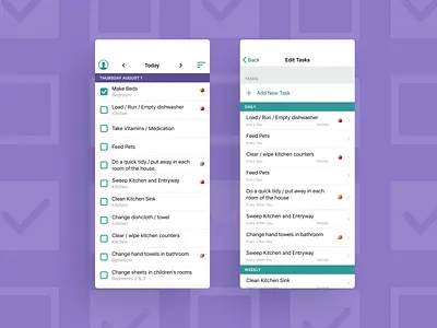 Motivated Moms Case Study android app case study checklist chore list household chores iphone app mobile app mobile ui mobile ux product design task list task management todo list