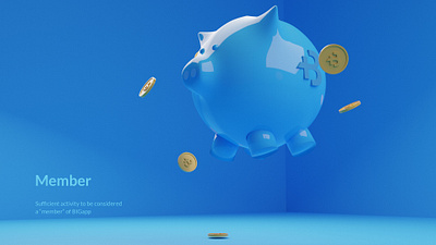 App level gamification 3d 3d art bank banking blender blender 3d blender3dart blendercycles blue character character design coins cycles floating graphic design illustration pig piggy piggy bank render