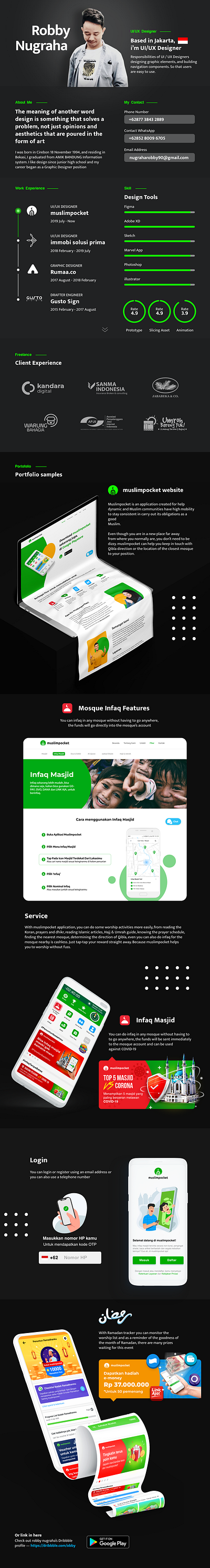 Web scroll design landing page scroll simple uidesign webdesign