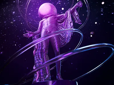 Apollo in space 3d rendering adobe illustrator adobe photoshop cinema 4d illustration