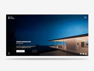 HOUSE IN R O DE JANEIRO affter effects arquitecture clear ui ui ux web design white ui