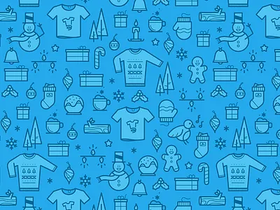 Teespring Holiday Pattern brand branding christmas clean design holiday icon illustration logo minimal pattern pattern art patterns repeating teespring winter