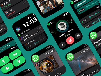 Apple Watch OS - WhatsApp Concept app apple watch chat design messaging ui ux watch watch os