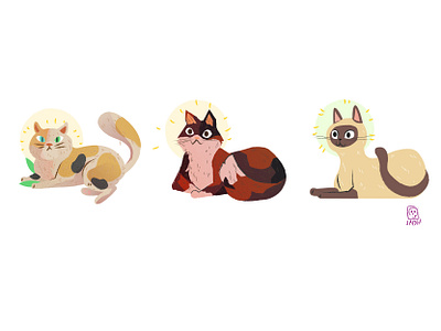 cats cats doodle illustration kids. editorial