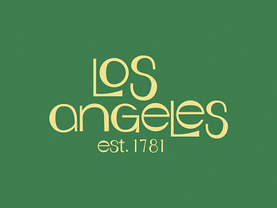 Los Angeles 60s lettering logo logo design los angeles thirsty type type design vintage