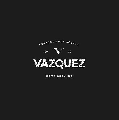 Vazquez / V Logo beer beer art beer branding beer label branding logo logo design logodesign logos logotype v v logo vintage vintage badge vintage design vintage font vintage logo