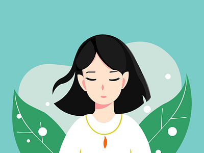 girl ilustration animation design girl illustration graphics design illustration simple design ui vector