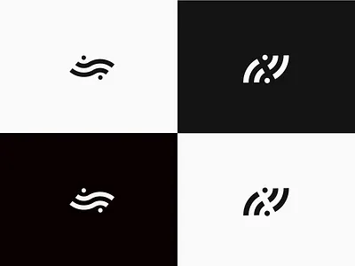 Remote logo mark brand mark branding collaboration concept concepts design ideas logo minimal negative space remote simple team wifi wip