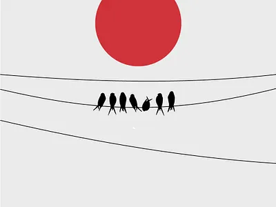 Flat Japan design flat illustration. minimal vector