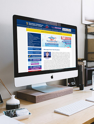 White House International College design indesignmedia ui ux web development webdesign