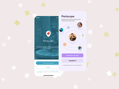 Periscope Redesign adobexd dailyui design ui design user experience ux