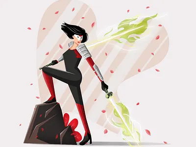 Katana comic comic art dc dc comics digitalart illustration illustrator k photoshop typography vector art