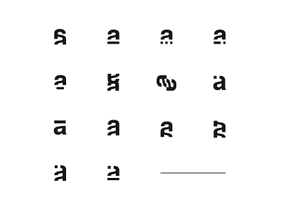 a — Logo Exploration a a letter a letter logo brand brand identity branding exploration letter lettermark logo logo design logomark minimal minimal logo