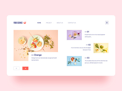 Food Science web branding green logo ui web design 设计