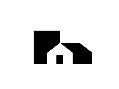 H for Home h logo home house negative space