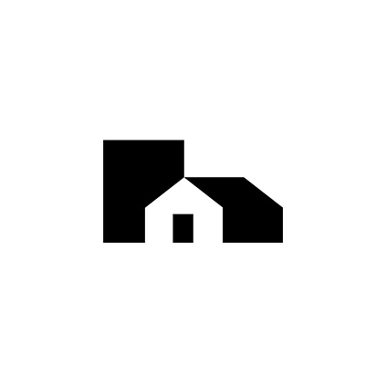 H for Home h logo home house negative space