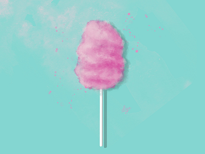 Cotton candy 😋 artwork digitalart digitaldrawing digitalillustration graphicdesign illustration ipaddrawing procreate procreate5