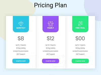 Pricing Plan app concept clean clean design creative app design digital design illustration ui ux