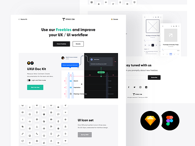 Tetrisly - Freebies page download figma free freebie freebies icon set icons kit mockup mockups pack sketch ui ui kit