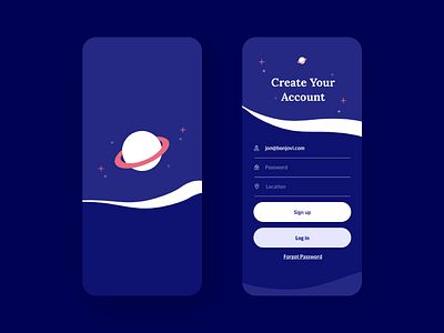 Saturn App UI Dark Version app app design app layout appdesign appui appuidesign design ios layout layout design layoutdesign layouts mobile ui ui design uidesign uiux ux