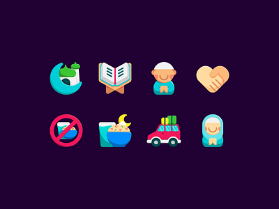 Ramadan icon concepts eid eid mubarak emoji fajr fitr fajrfitr fajrul fitrianto fasting handshake icon icon design mosque muslim muslimah quran ramadan ramadan kareem ramadan mubarak smiley transport travel