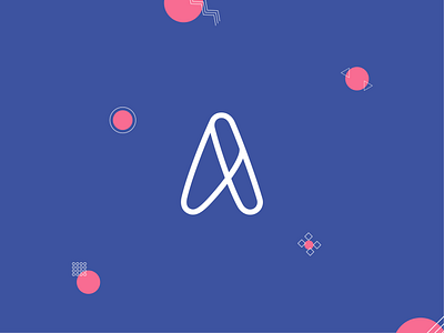 logomark a a branding branding design clean color icon lettermark logo logodesign logomark typography vector